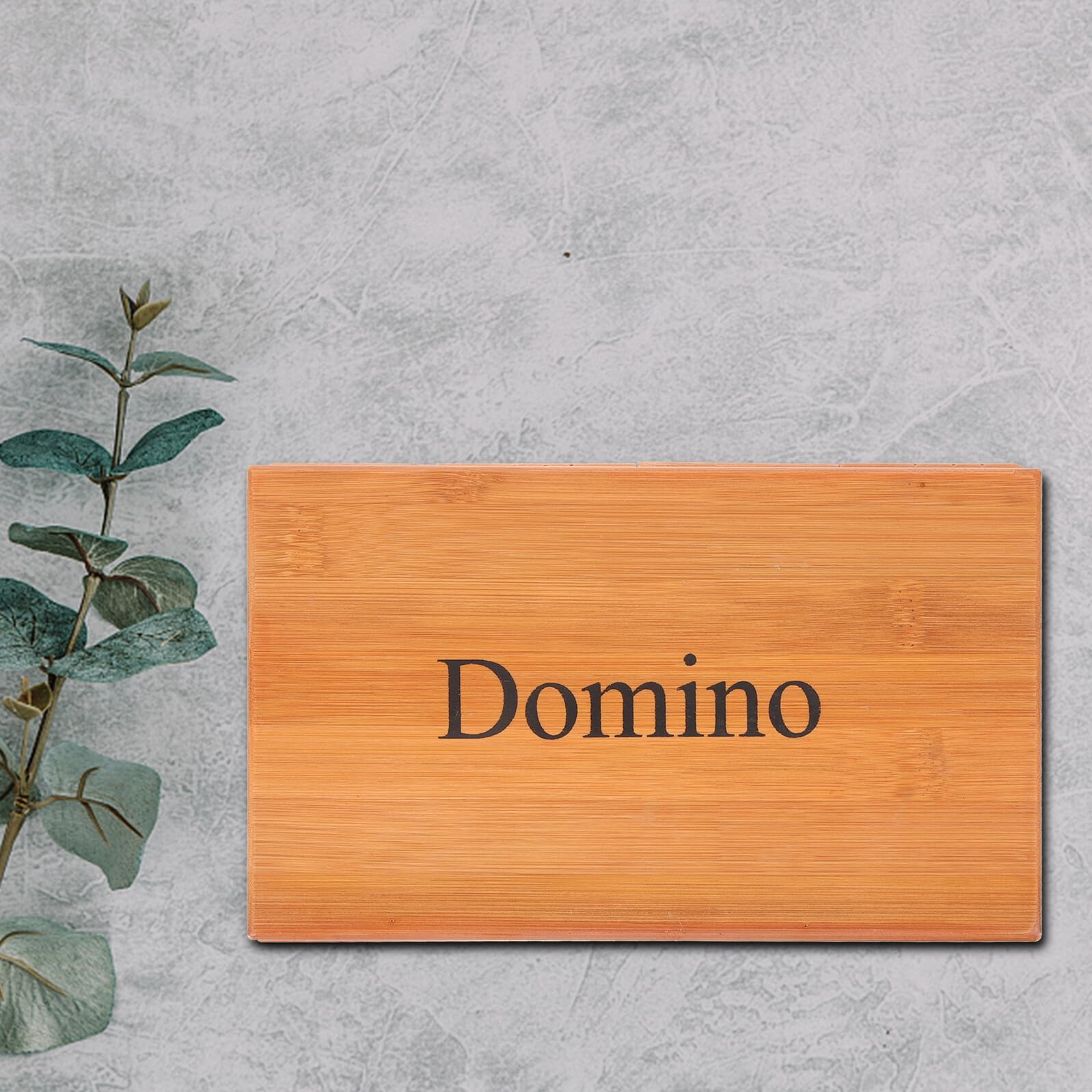 Gatuida Dominos Classiques en Bois Naturel Noir et Blanc pour Adultes et Enfants Taille Voyage Compacte Jeu Éducatif et Amusant pour Soirées en Famille Coffret en Bambou Écologique