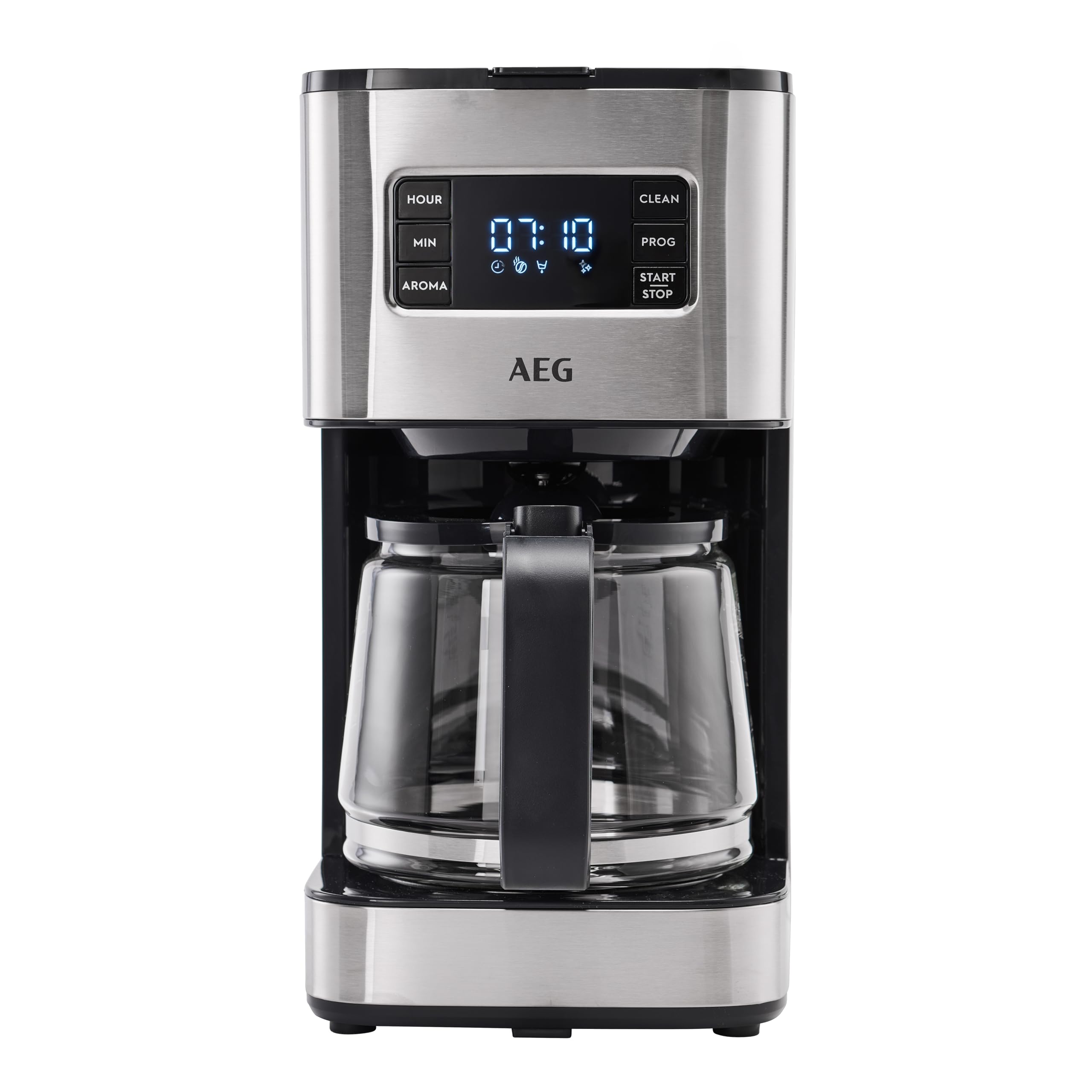 AEG Kaffeemaschine Deli 5, 1,5 l, Programmierbarer Timer, Warmhaltefunktion, Sicherheitsabschaltung, Wasserstandsanzeige, Optimale Mengendosierung, Anti-Tropf-Funktion, Edelstahl, CM5-1-6ST