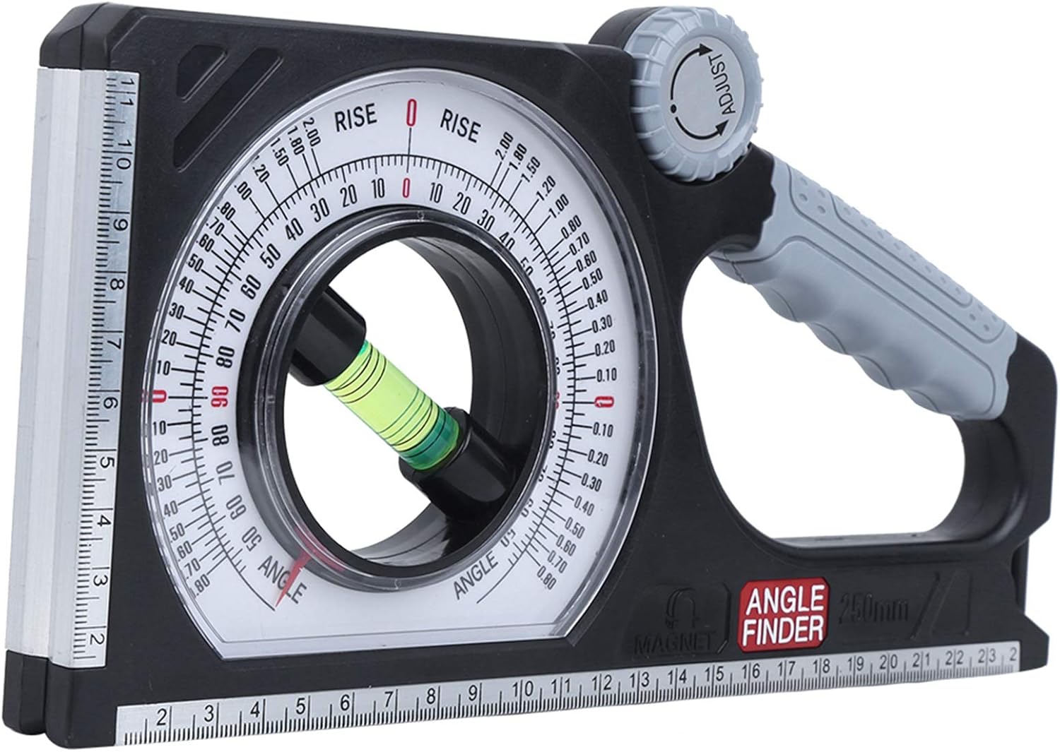Slope Measuring Instrument Angle Finder, Magnetic Multifunctional Protractor for Woodworking - Accurate Leveling, Durable Engineering Plastic, Professional Digital Tool