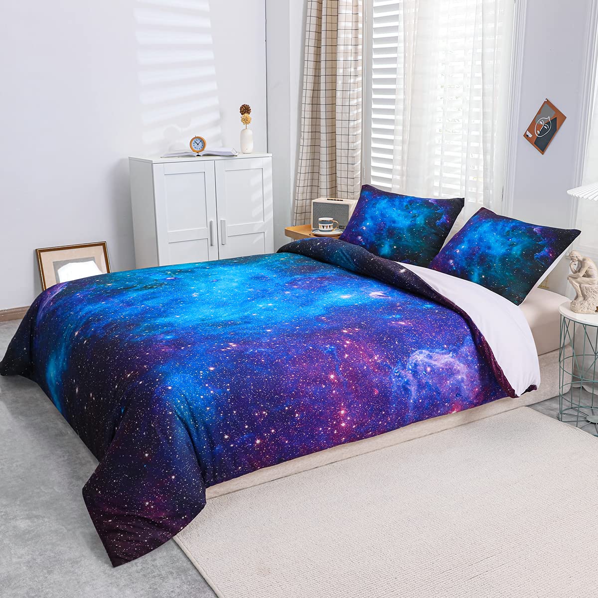 Luxe Percale Katoen Dekbed Lits-Jumeaux 240x220 Cm Extra Lang - All Season Katoen Dekbed Antiallergisch Heerlijk Zacht