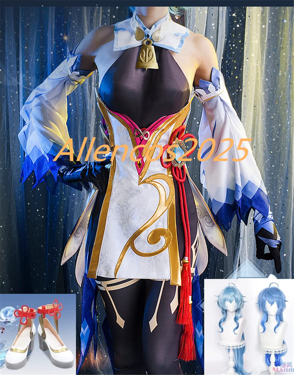 Amazon.co.jp: 原神 Genshin Impact かんう 甘雨コスプレ衣装 女 (L 