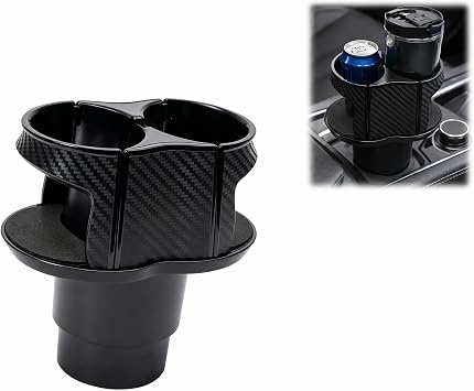Car Cup Holder Expander, 14 12.2 8.5cm Double Car Cup HolderBlack