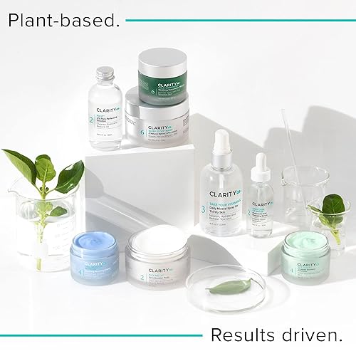 Miniatura 6 de ClarityRx Let There Be Light Potente suero facial iluminador, tratamiento hidratante natural a base de plantas con ácido hialurónico para