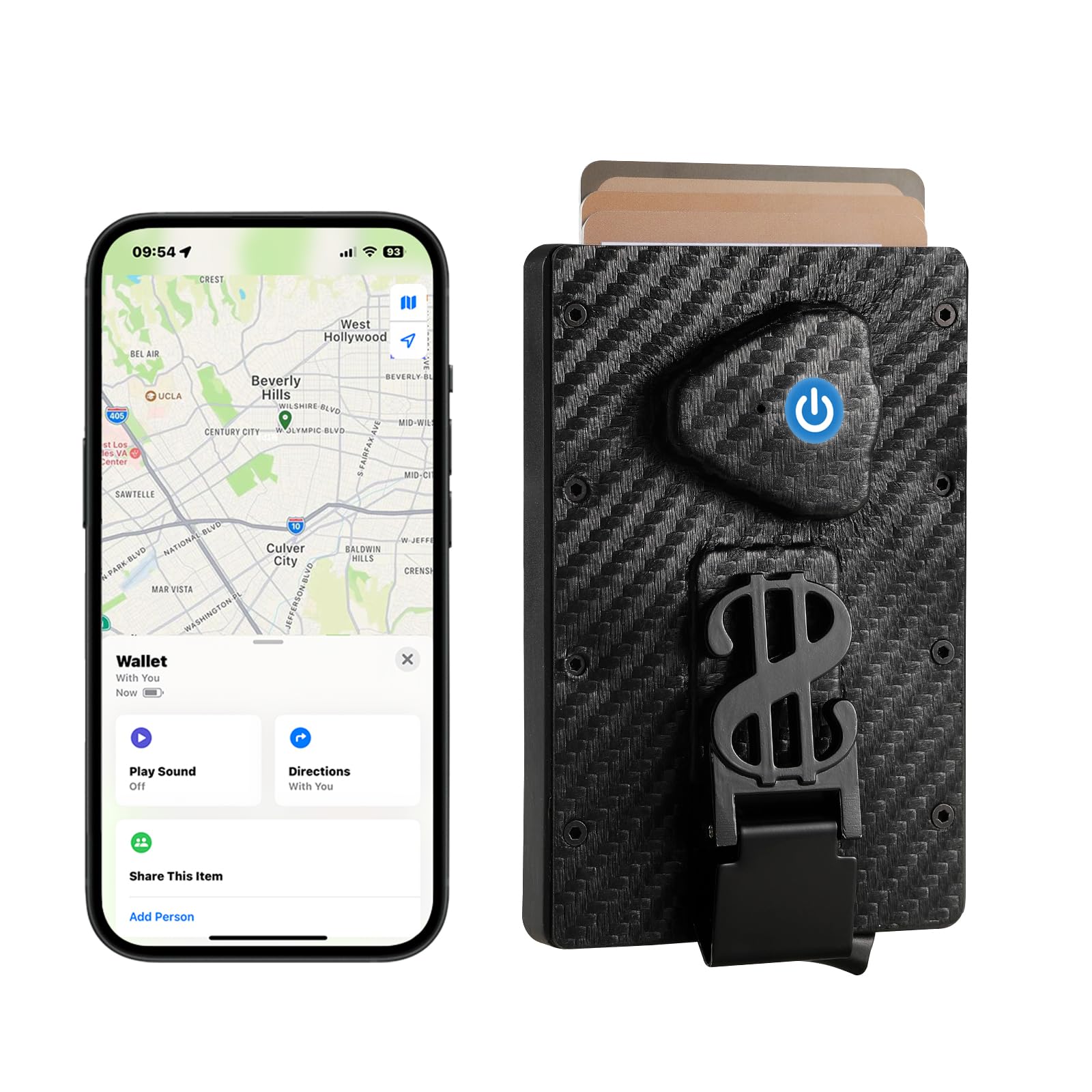 Smart Wallet for Men with Tracker, Works with Apple Find My(iOS), Anti-Lost  Leather Money Clip Smart Wallet and Minimalist Slim Pop Up Cash Strap ...