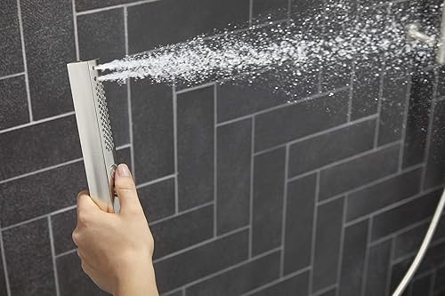 Miniatura 6 de KOHLER 21336-2MB Shift + Ducha de mano cuadrada de dos funciones, cabezal de ducha de mano con 2 ajustes de pulverización, 2.5 GPM, latón moderno