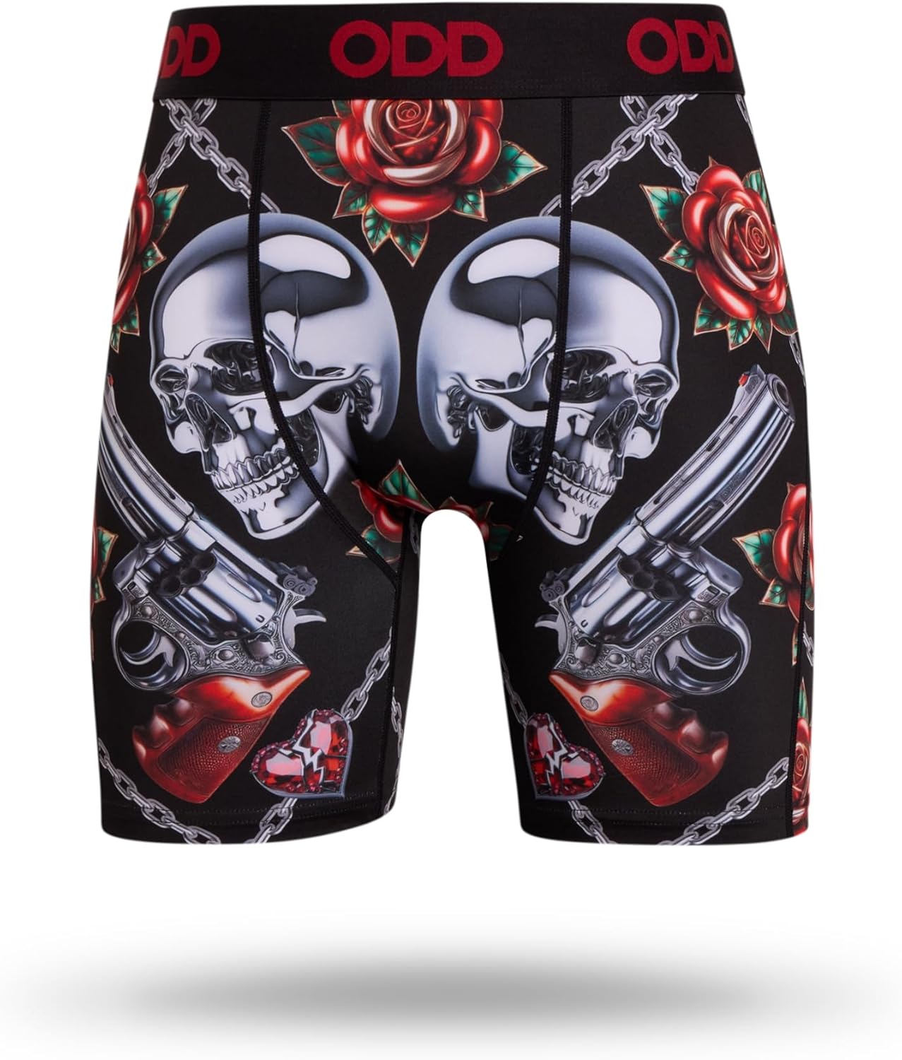 Odd Sox – Graphic Novelty Boxer Briefs – Camo Money Skull Streetwear Underwear – Mens Sizes S-3X-Large – Gift