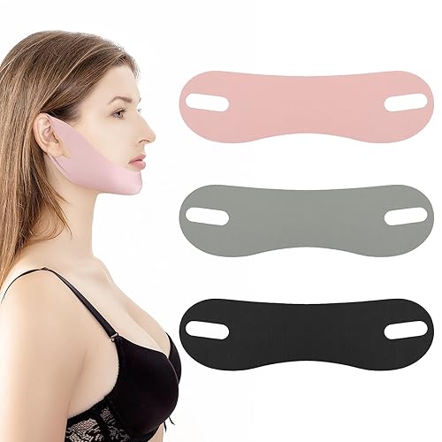 Thinp 3 Pcs Double Chin Reducer, Reusable V Line Face