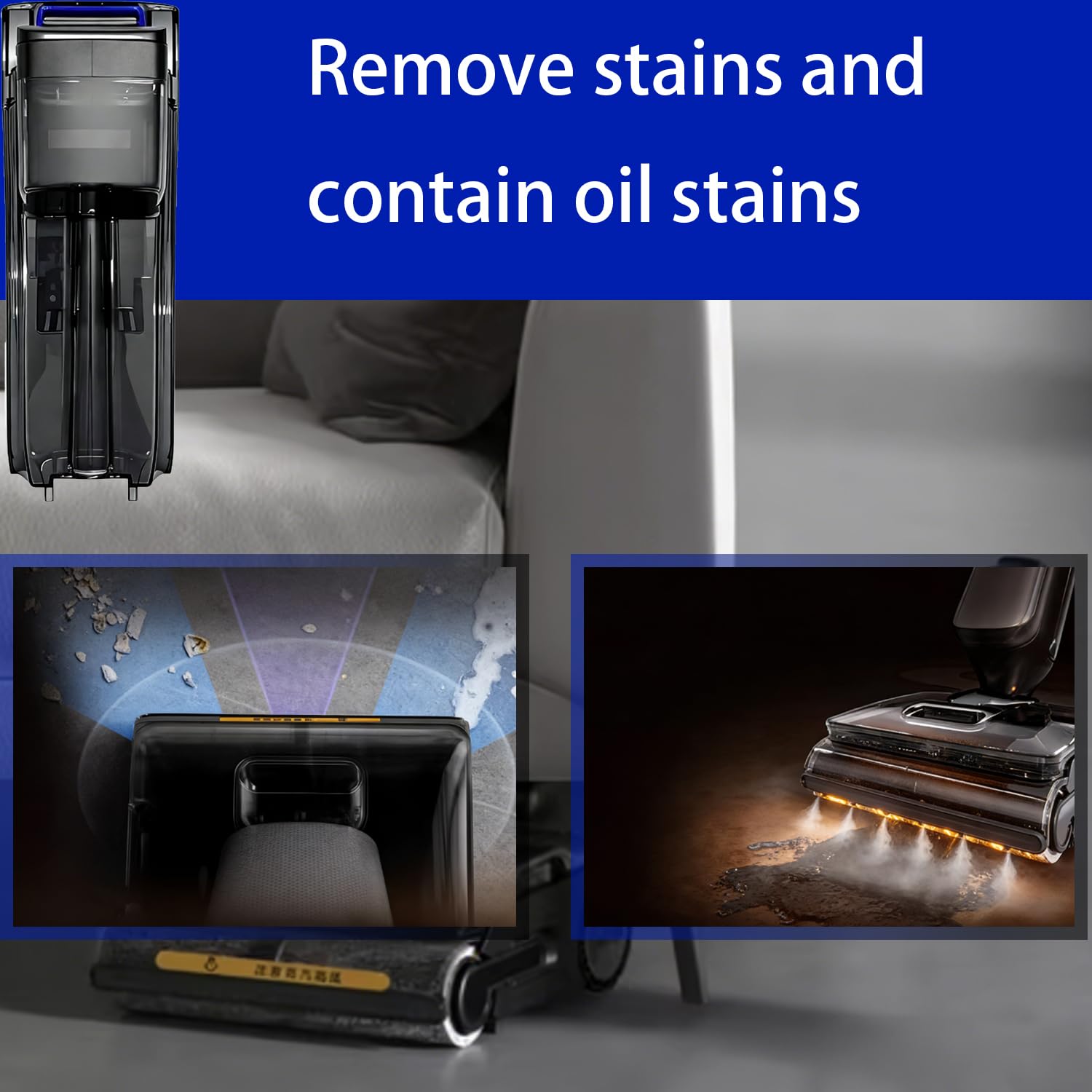 Parti di ricambio per serbatoio dell'acqua compatibili con Tineco Floor One S9 Artist Steam (non per S9 Artist Pro) Aspirapolvere senza fili Wet Dry (S9 Artist Steam Serbatoio dell'acqua sporca)