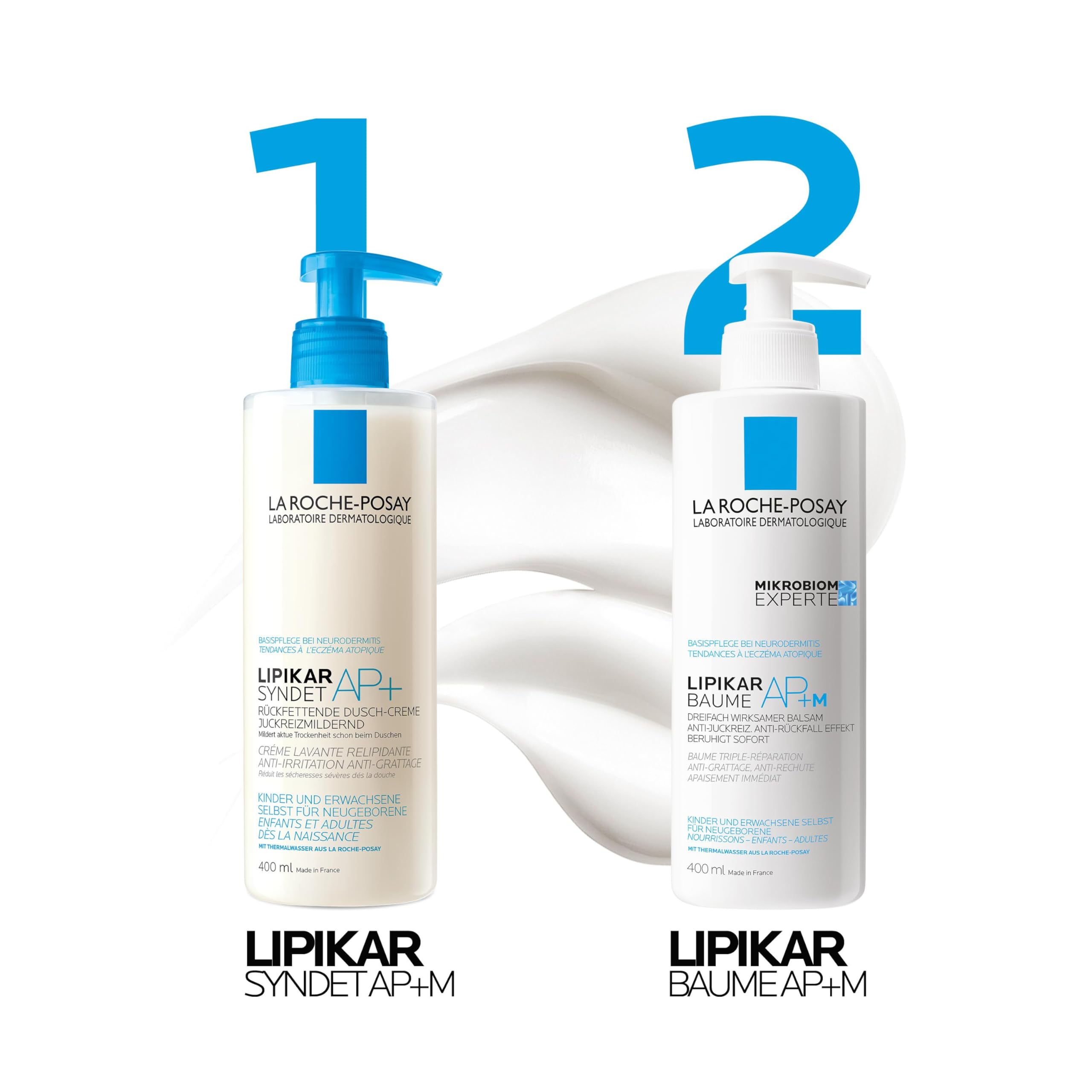 La Roche-Posay, Lipikar, Baume AP+M Relipidante Anti-Irritazioni, Nutre e Lenisce, Arricchito con Niacinamide e Burro di Karitè e Glicerina, Per Pelle Secca Tendente all'Eczema Atopico