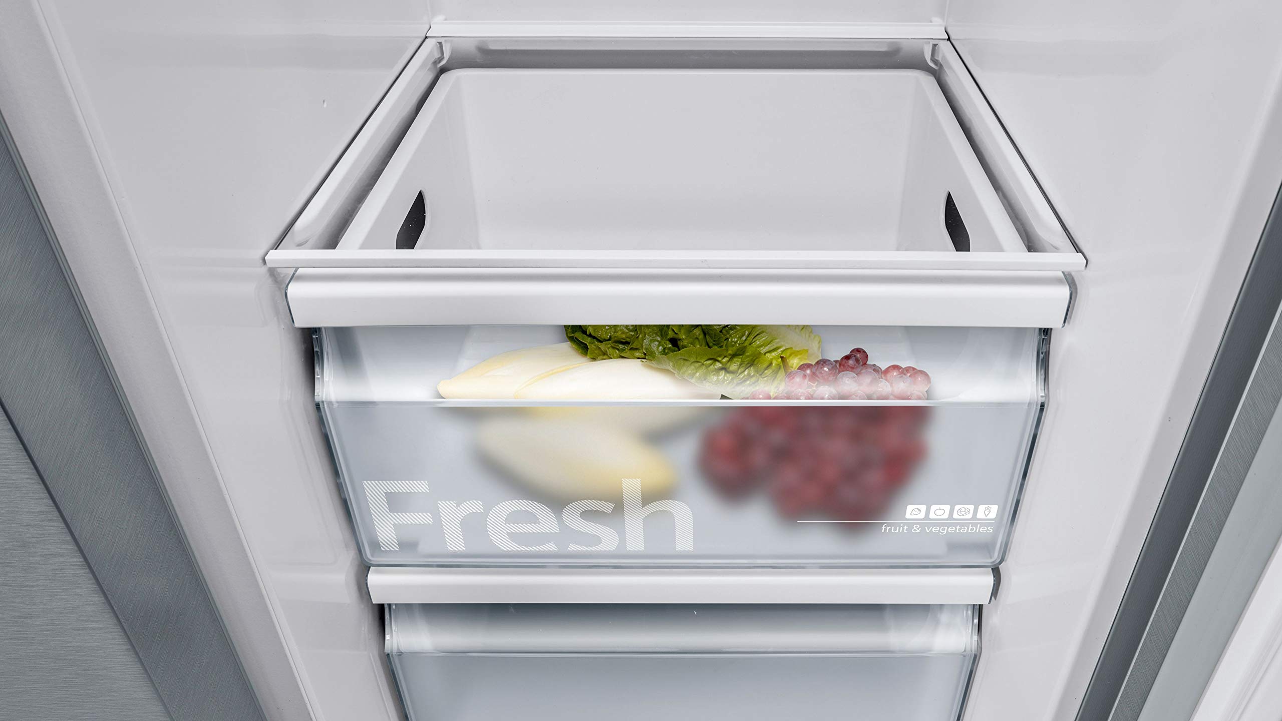 Siemens Freestanding Side by Side Refrigerator, Inox, 616 Litres
