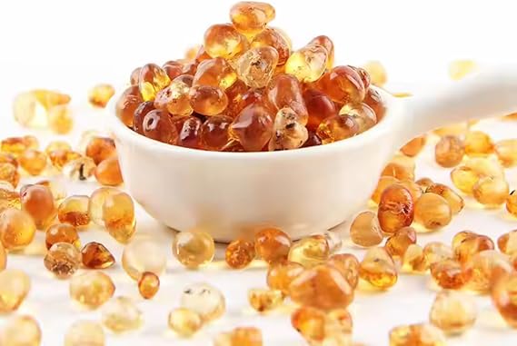 HQZMCTE Nature Sweeter Dried Edible Peach Tree Gum TaoJiao Food Grade Bulk Dry Peach Gum Pure (100g)