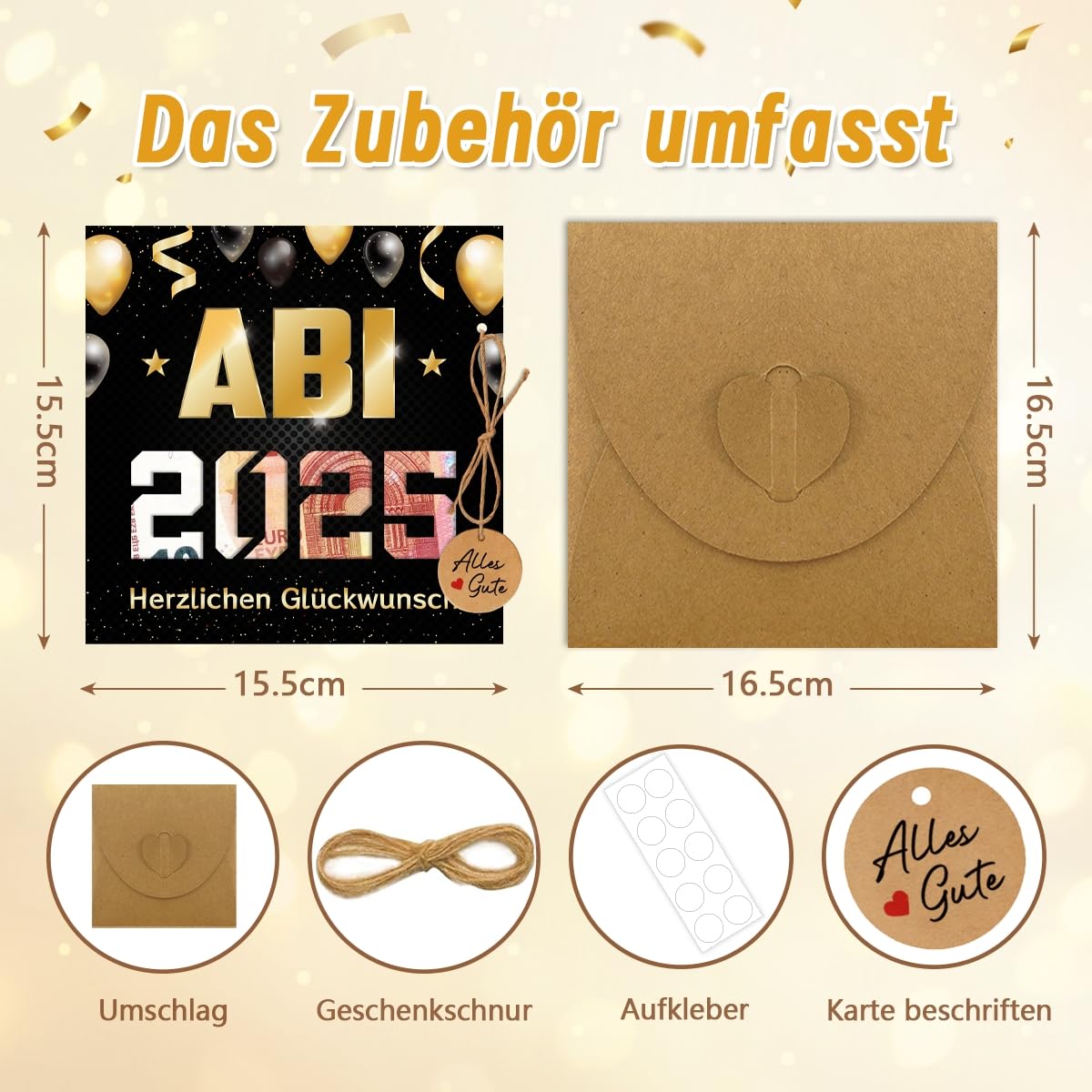 Abschlusskarte Klasse 2025 – Geschenk Für Schulabgänger, Jungen & Mädchen, Mit Schmuckschatulle