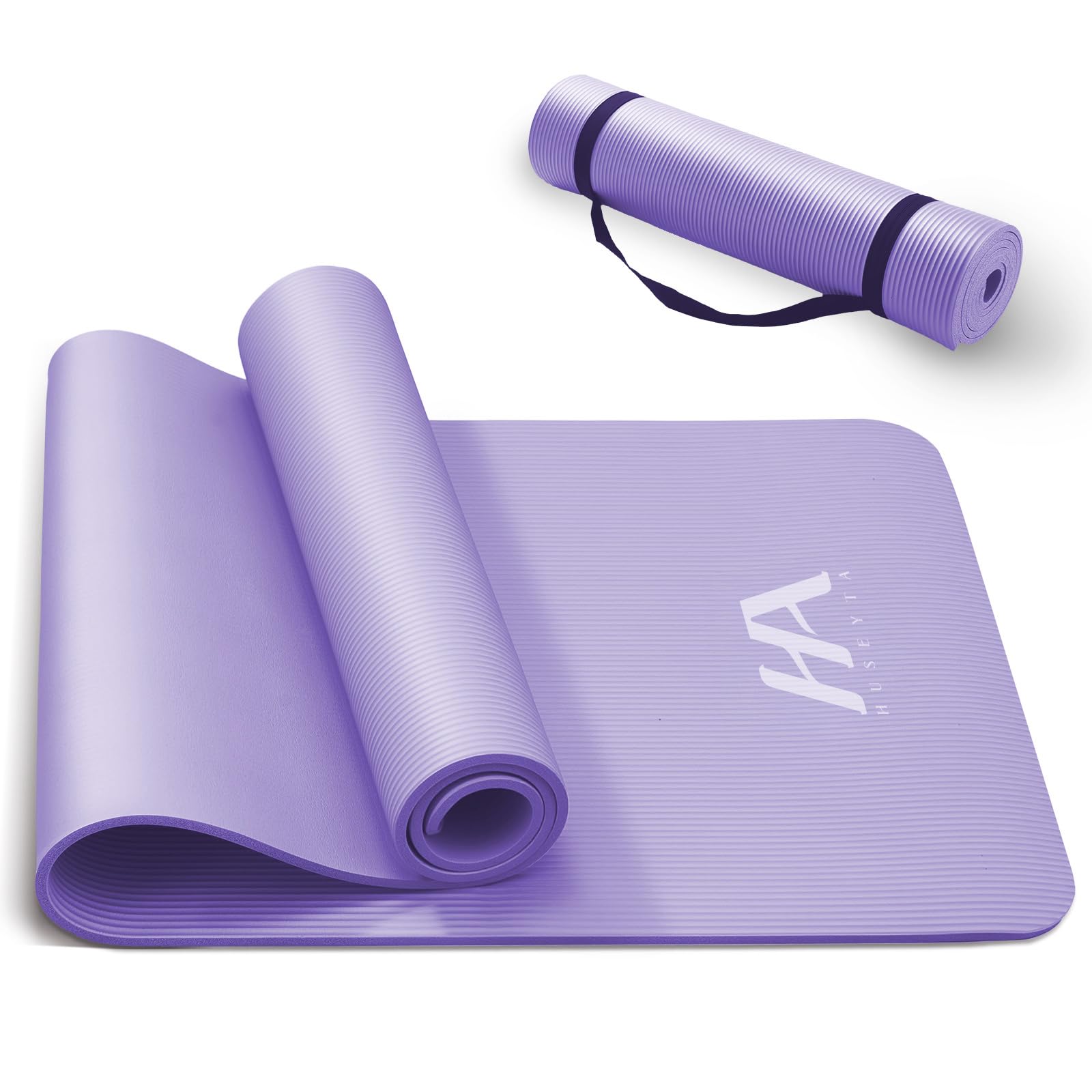 Tapete Yoga,10 mm Tapete para Ejercicio Grueso,183x61 cm(Púrpura)