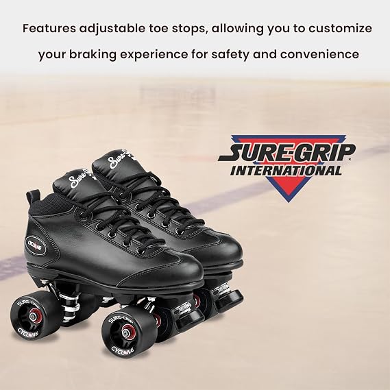Sure-Grip Cyclone Roller Skate Black