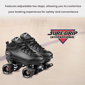 Sure-Grip Cyclone Roller Skate Black