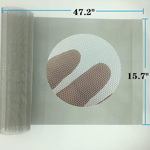 Miniatura 3 de Malla de acero inoxidable #30 - Tamaño 15.7"x47.2" (40x120cm) Pantalla de malla de alambre SS304, para ventilación, jaula, jardín, pantalla de