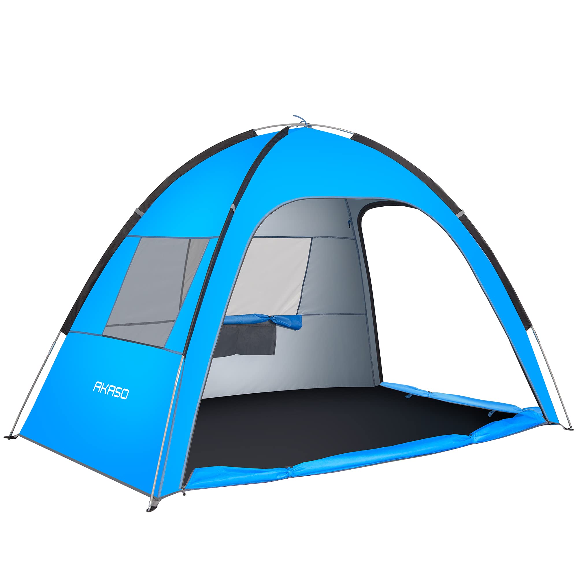 Buy AKASO Beach Tent, Outdoor Sun Shelter UPF 50+ Sun Shade Canopy