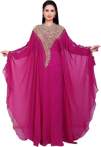 Kaftan For Women African Royal Islamic Dubai Floor Moroccan Caftan Arabic Party Wear Takshita Wear BY ZARDOZI ART