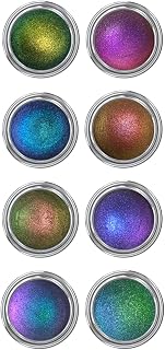 Concrete Minerals MultiChrome Eyeshadow, Intense Color Shifting, Longer-Lasting With No Creasing, 100% Vegan and Cruelty Free, Handmade in USA, 2.4 Grams Loose Mineral Powder (Sample Bundle)