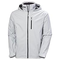 Helly Hansen Men's Crew Hooded Jacket 2.0, Grey Fog
