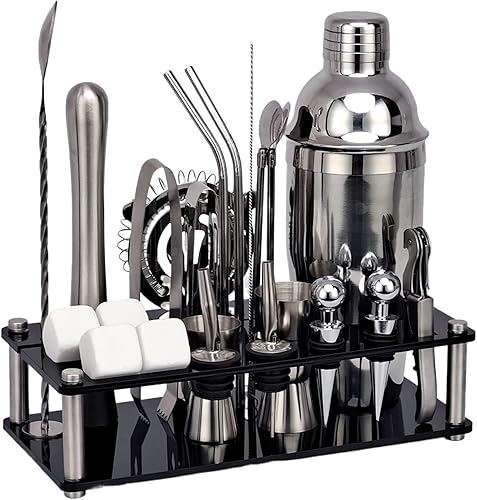 Oscilador de cóctel, coctelera (no incluye vino), juego de herramientas profesionales para cócteles y bar para el hogar, barman impresionante mezcla