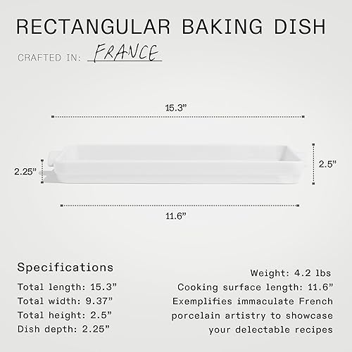 Miniatura 10 de Made In Utensilios de cocina - Plato rectangular para hornear - Verde oliva - Cerámica hecha a mano - Utensilios para hornear profesionales - Made