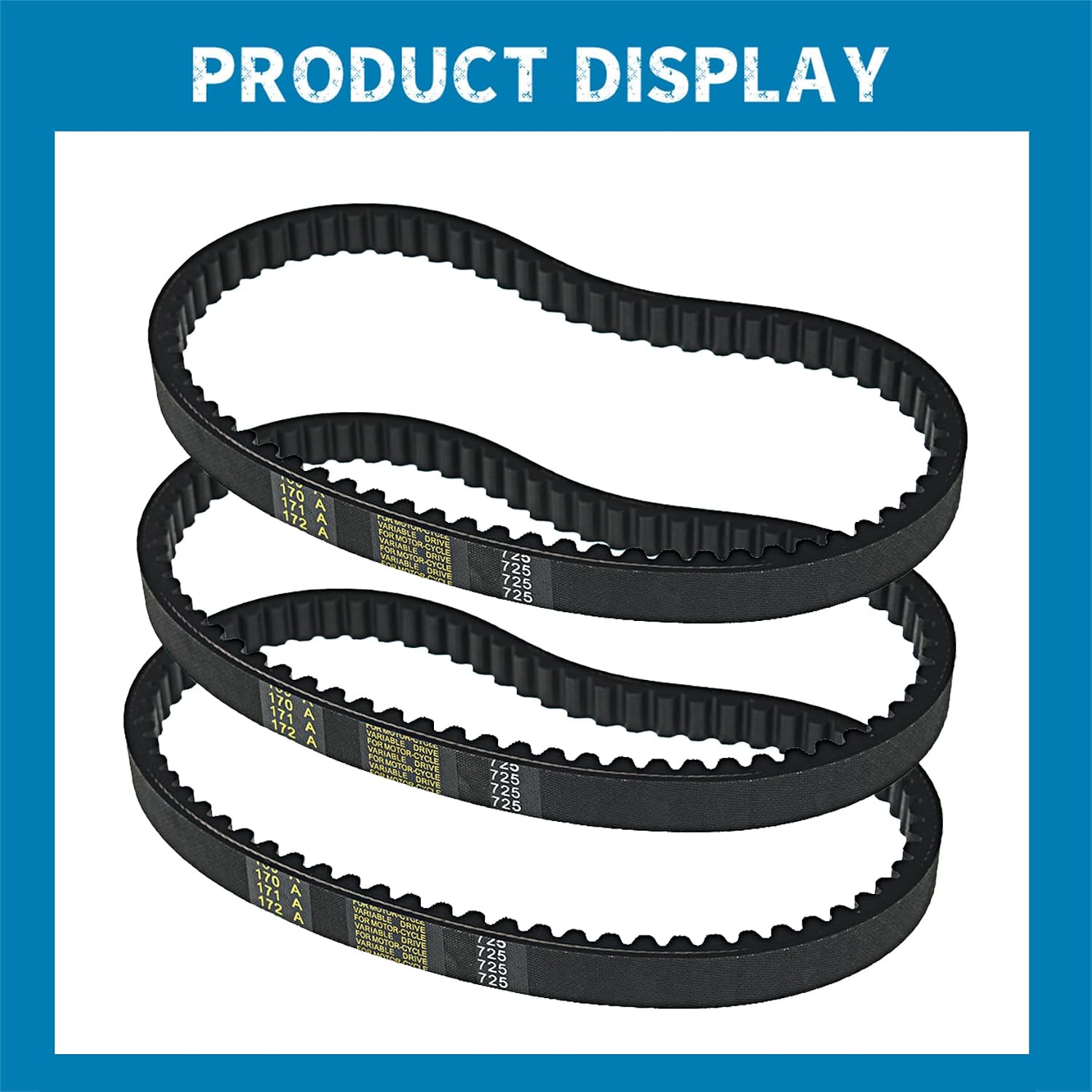 Silscvtt 3 x Go Kart Drive Belt 9.110.018-9.100.018-725