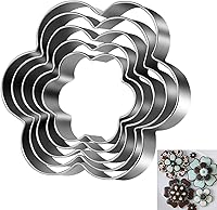 Vista 1 de Cortador de galletas de flores, paquete de 5..