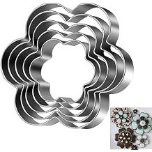 Blumen Ausstechformen Set 5 St ck Edelstahl Sandwich Ausstecher
