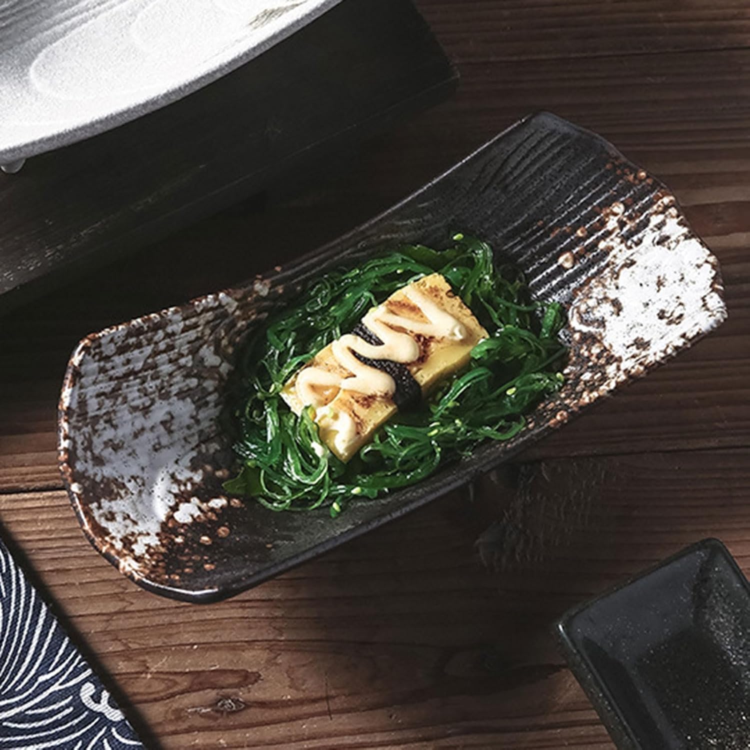 Ceramic Sushi Plate, Japanese Snack Serving Platter, Sashimi for Catering, Dining Table, Kitchen