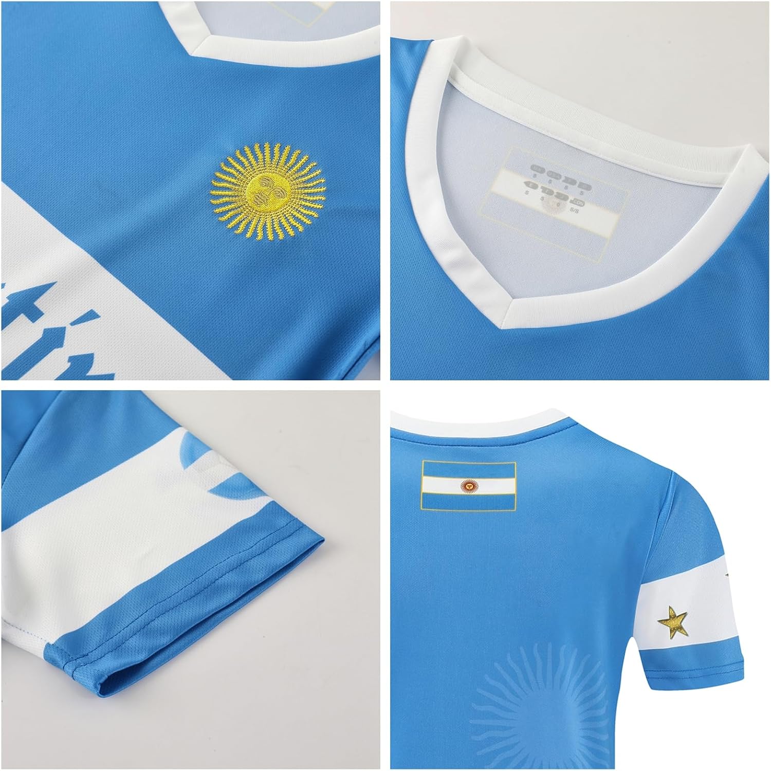 Women Soccer Jersey Sports Fans Outdoor Short Sleeve Soccer T-Shirts Athletic Slim Fit Tops - Image 6