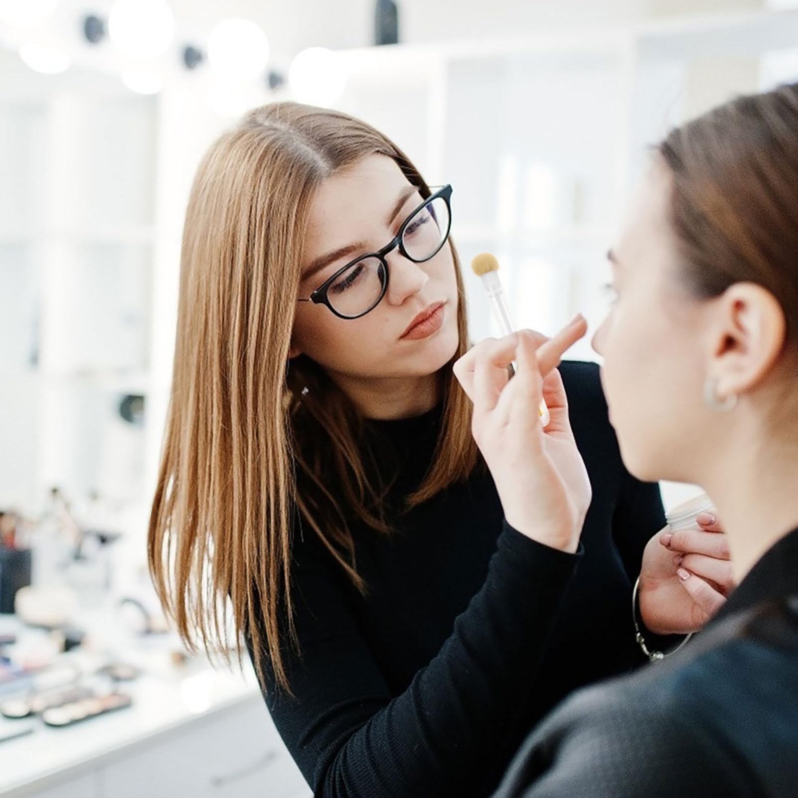 FRCOLOR Compact Eyelash Brush Tube 5pcs Set for Girls Eyelash Applicator Portable Stylish