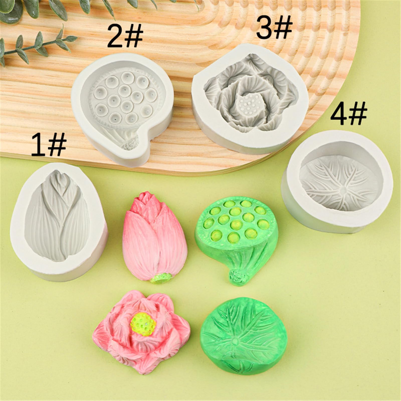Intricato Lotuses Stampo In Silicone Per La Cottura Della Torta Sapone Artigianato Strumento Da Cucina Portatile Rilasci Facile Design Flessibile Della Torta D
