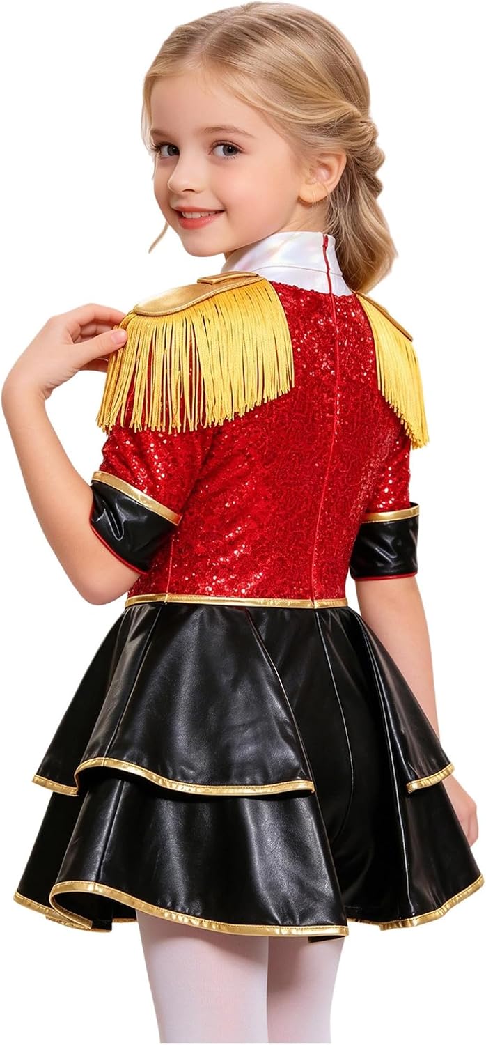 iiniim Kids Circus Festival Party Dress Stage‑Show Circus Party Set image 4