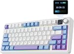 EPOMAKER X Aula F75 MAX Tri-Mode Wireless Gaming Keyboard, TFT Screen, Knob, Hot Swappable, 2.4GHz/Type-C/BT5.0, Gasket Creamy, for PC/Mac/Office/Gaming (Black Gradient)