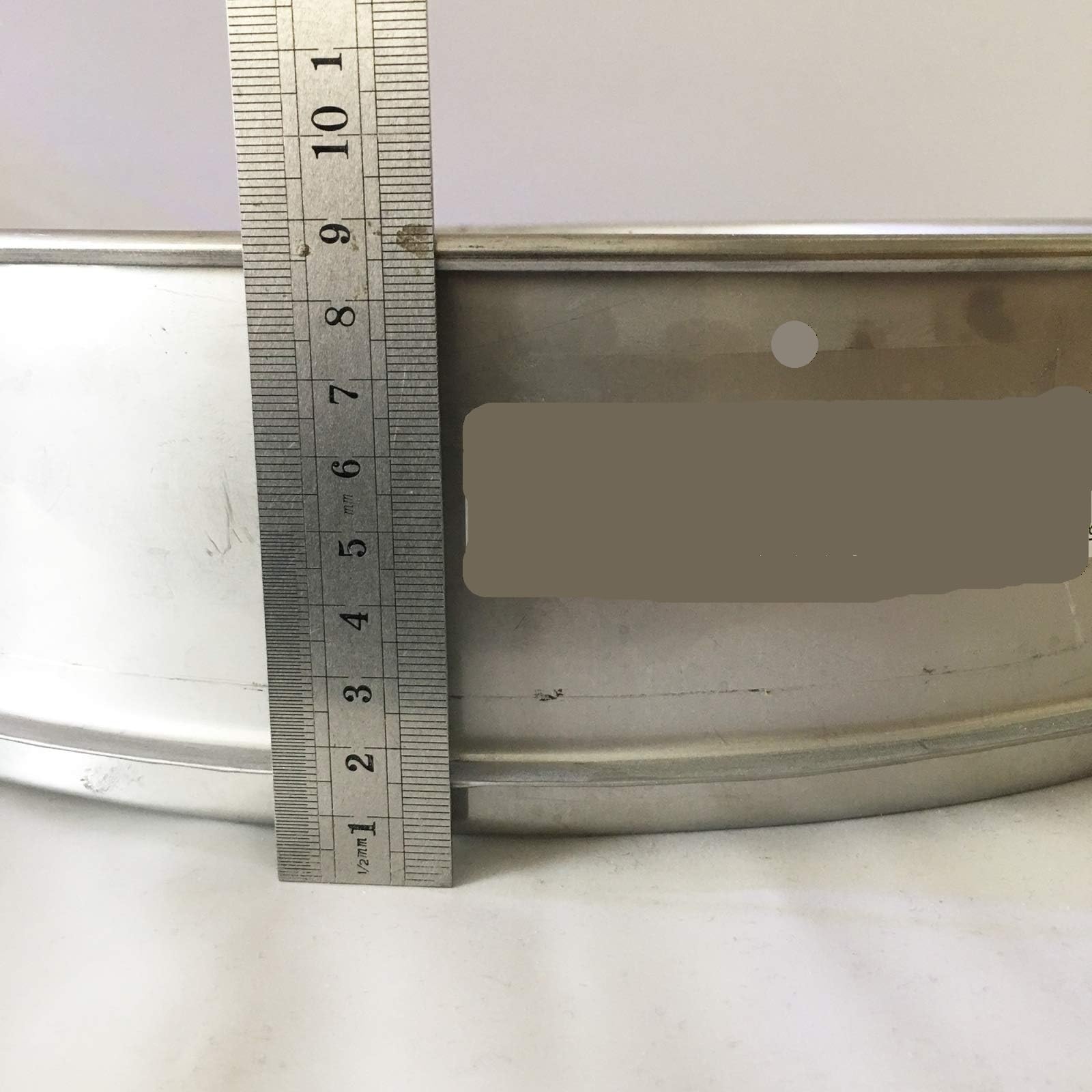 Sito testowe SS304 o średnicy 40 cm — rozmiar oczek 10, trwała rama ze stali nierdzewnej i tkanina druciana do użytku laboratoryjnego(5mesh 4mm)