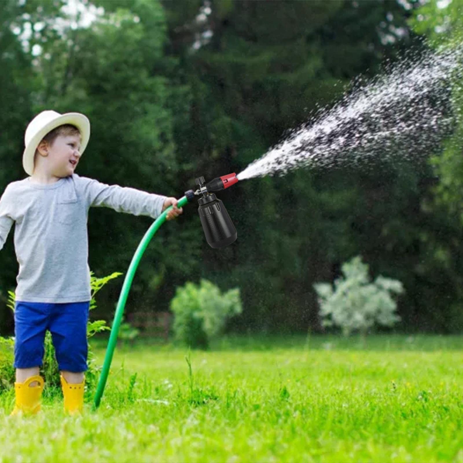 Foaming Sprayer Bottiglia Lancia Schiuma Regolabile Pistola Getto Pompa Lavaggio Pressione Materiale Plastica Acciaio Inox Funzionalità Regolabile