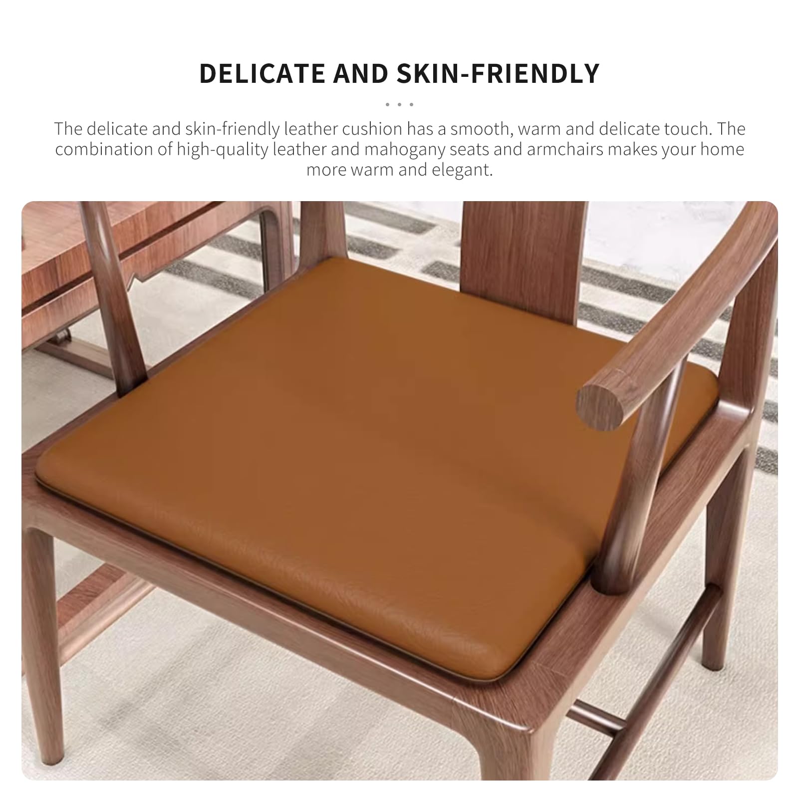 Lot de 2 coussins de chaise de jardin imperméables, rehausseurs avec dossier pour personnes âgées, 50 x 50 x 5 cm, confortables pour fauteuils et meubles d'extérieur