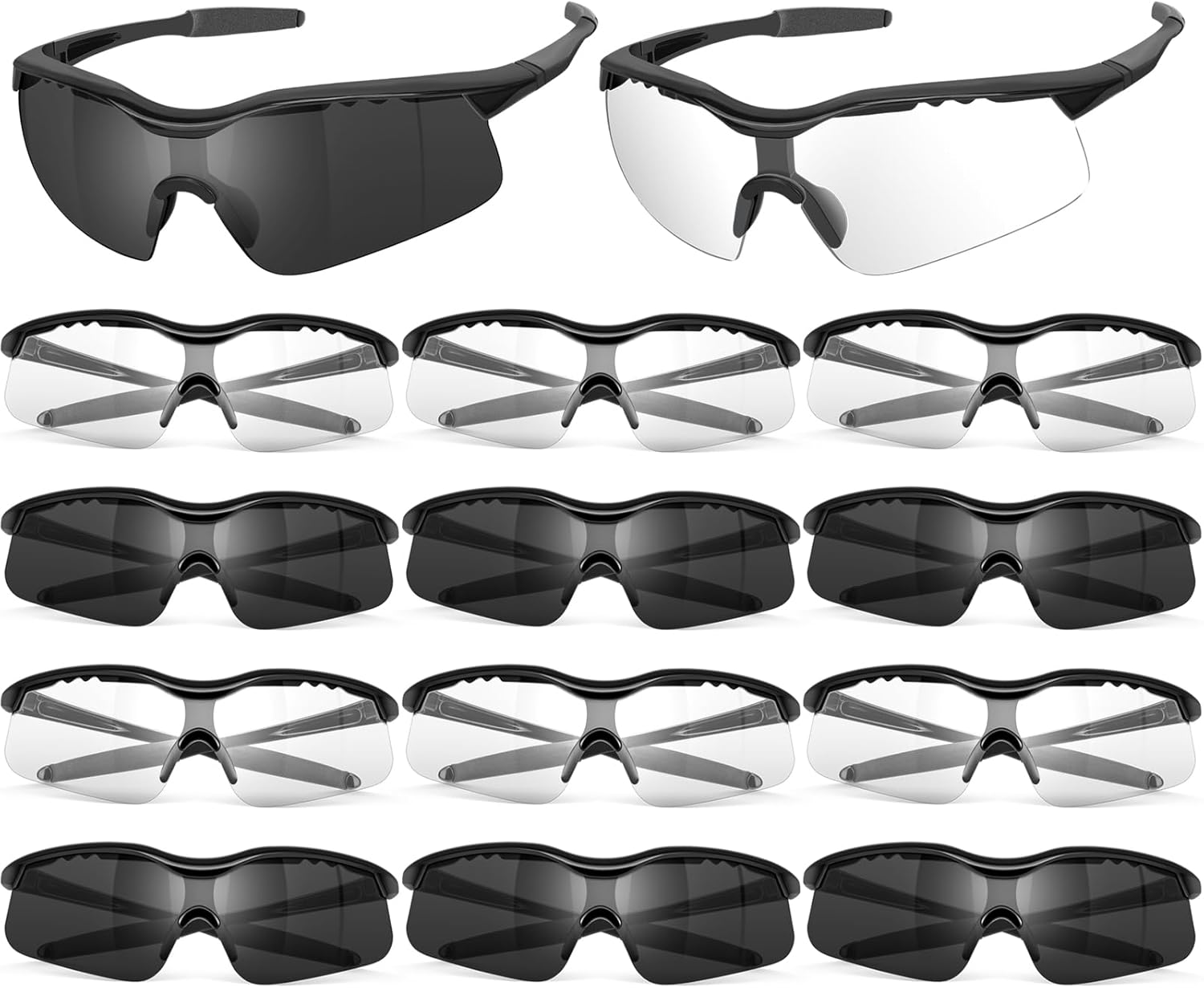 OXG 12 Pack Safety Glasses for Men and Women, UV-Block Safety Goggles ANSI Z87.1 Protective Eyewear Impact & Scratch Resistant Eye Protection