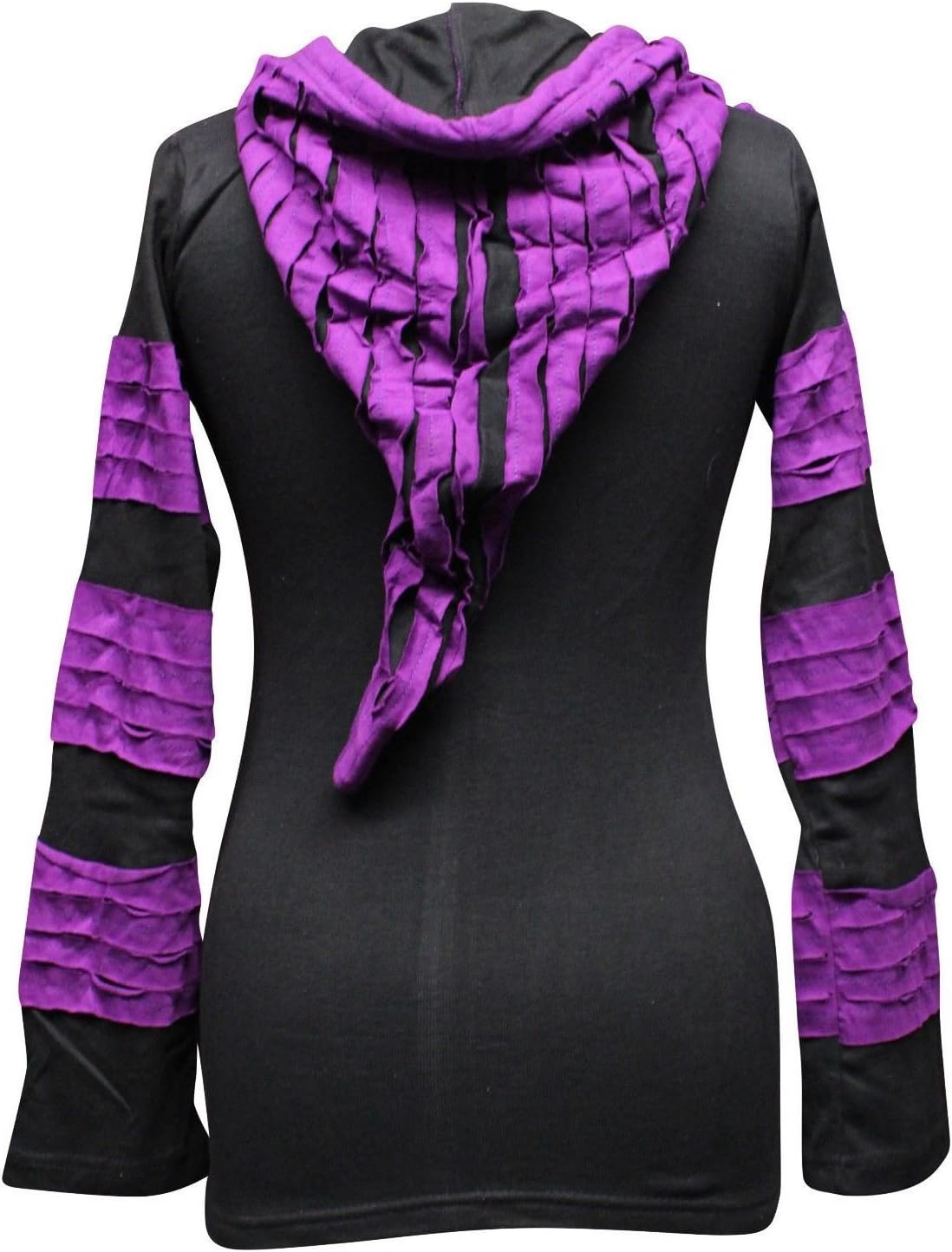 Shopoholic Fashion Women Slashed Razor Cut Hoodie