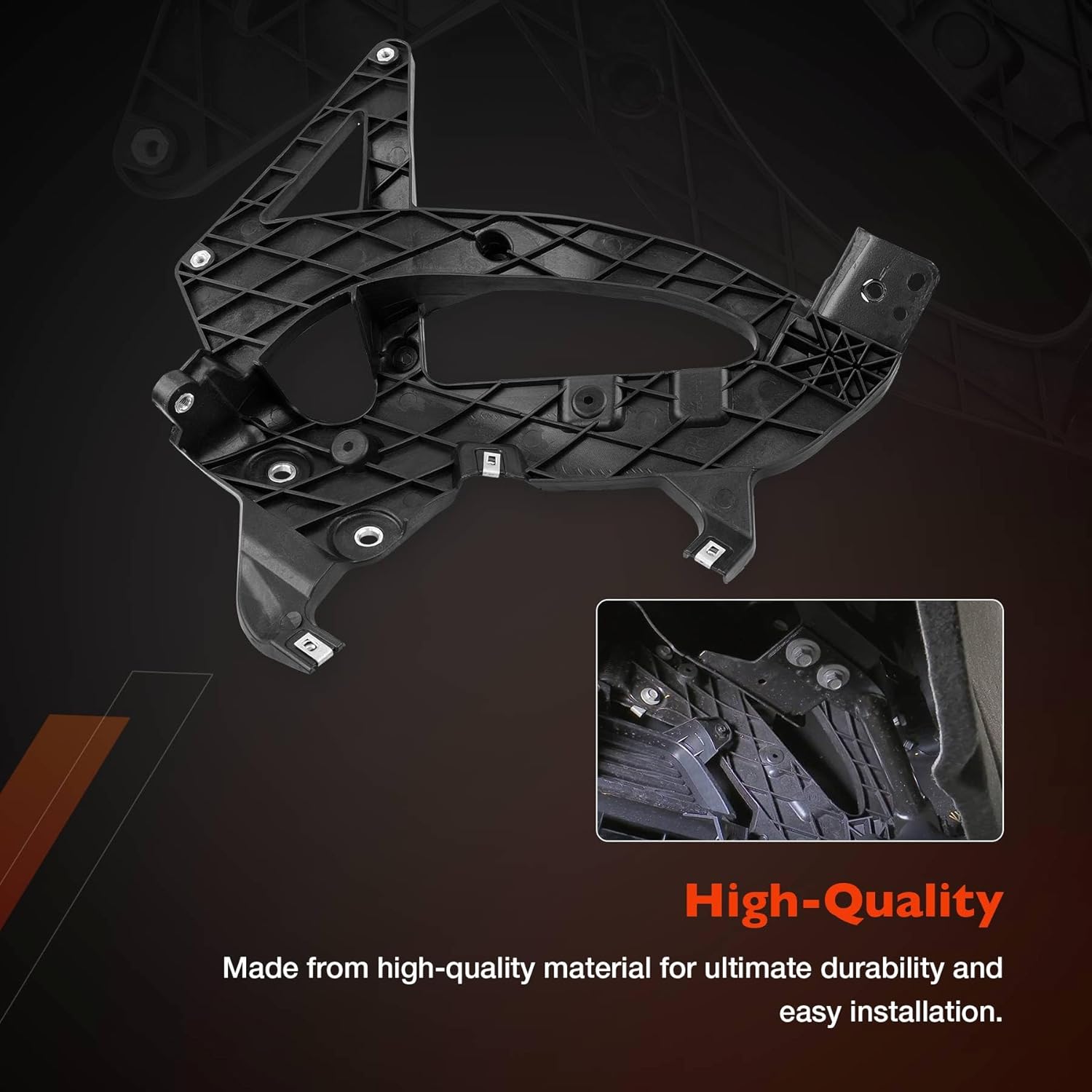 Front Right Passenger Side Bumper Support Impact Bar Bracket Compatible with 2019-2022 Chevy Silverado 1500 Replace # GM1063124, 84219066