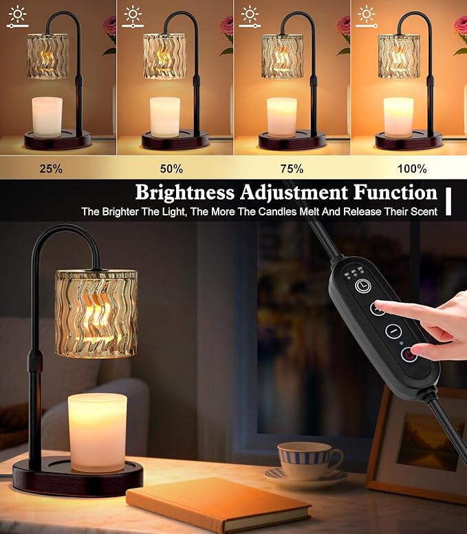 Lámpara Calentadora de Velas Eléctrica con Temporizador GOIUEDBZ miniatura 3