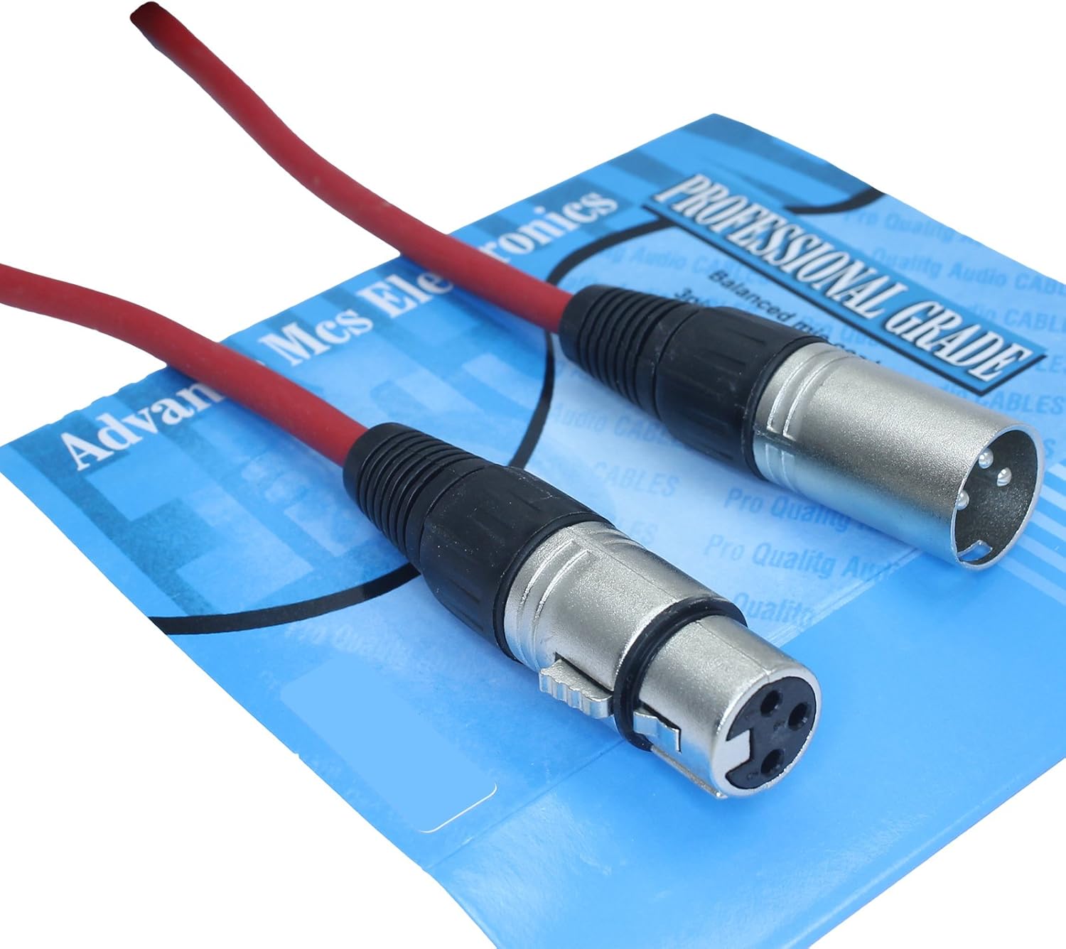 100 Foot Male to Female XLR Microphone Cable (Red)