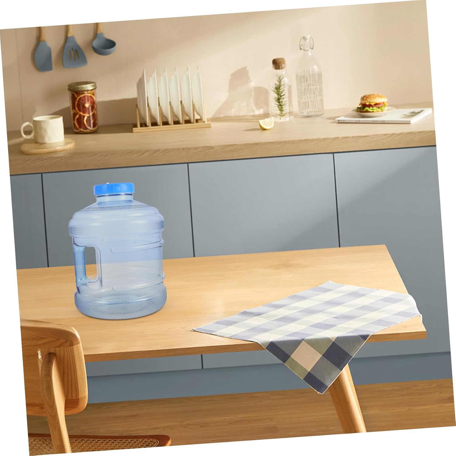 DOITOOL Portable Thickened Water Bucket Lid Outdoor Water Container for Camping Hiking Tea Ceremony and Household Use