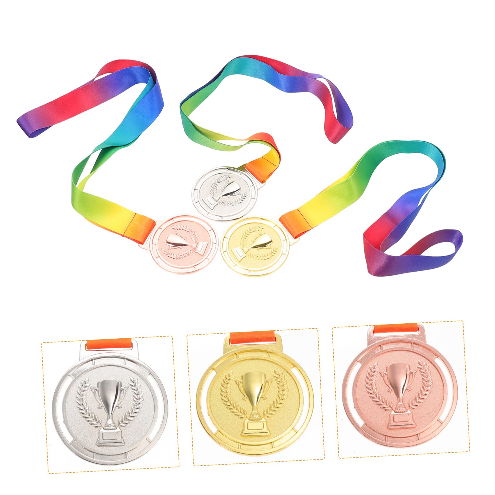 TOYANDONA Teiliges Medaillen Für Wettbewerbe Goldene Silberne Und Bronzene Auszeichnungen Für Sportveranstaltungen Und Schulpreise