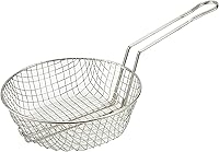 Vista 5 de Winco Cesta culinaria, 8 pulgadas de diámetro, malla media, níquel