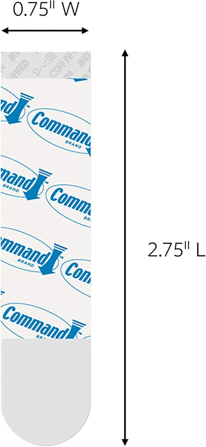Command Clear Replacement Strips, Re-Hang Indoor Clear Hooks, 9 strips (17021CLR-ES)