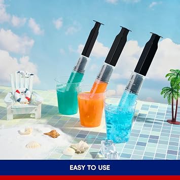 60 PACK 2 oz Party Black Jelly Syringes Shot, Big Durable Jelly Party Syringes Shot for Halloween, Thanksgiving Day, Christmas Bachelorette