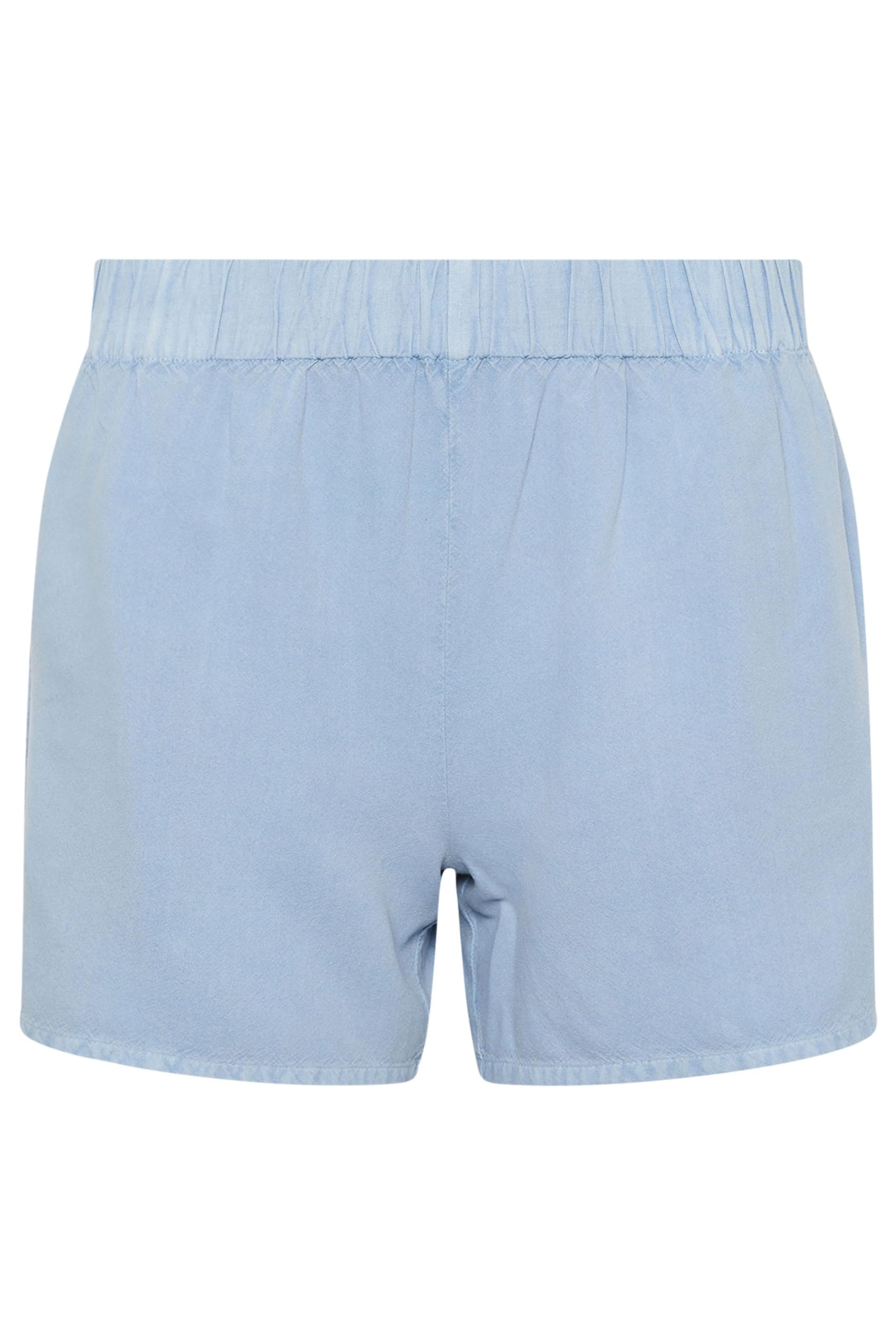 PixieGirl Light Blue Acid Wash Shorts Petite