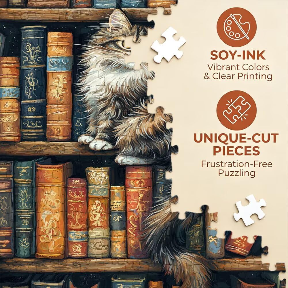 Puzzle 2000 sztuk, regał na książki puzzle dla dorosłych 2000, drewniane puzzle, klasyczne gry edukacyjne, niemożliwe wyzwanie, rodzina gier, kreatywny prezent DX0YL1-840